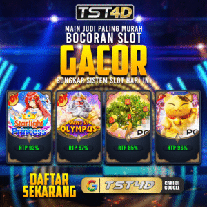 Tampilan kemenangan slot gacor hari ini TST4D dari game RTP tertinggi