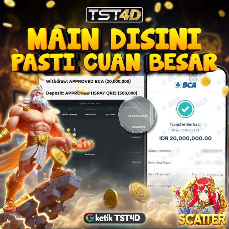 TST4D situs slot gacor terpercaya dengan bonus besar dan peluang maxwin setiap hari