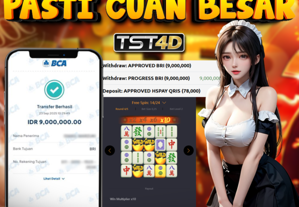 Promosi TST4D main disini pasti cuan besar dengan bukti transfer asli member
