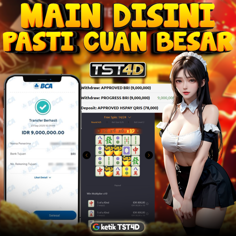 Promosi TST4D main disini pasti cuan besar dengan bukti transfer asli member