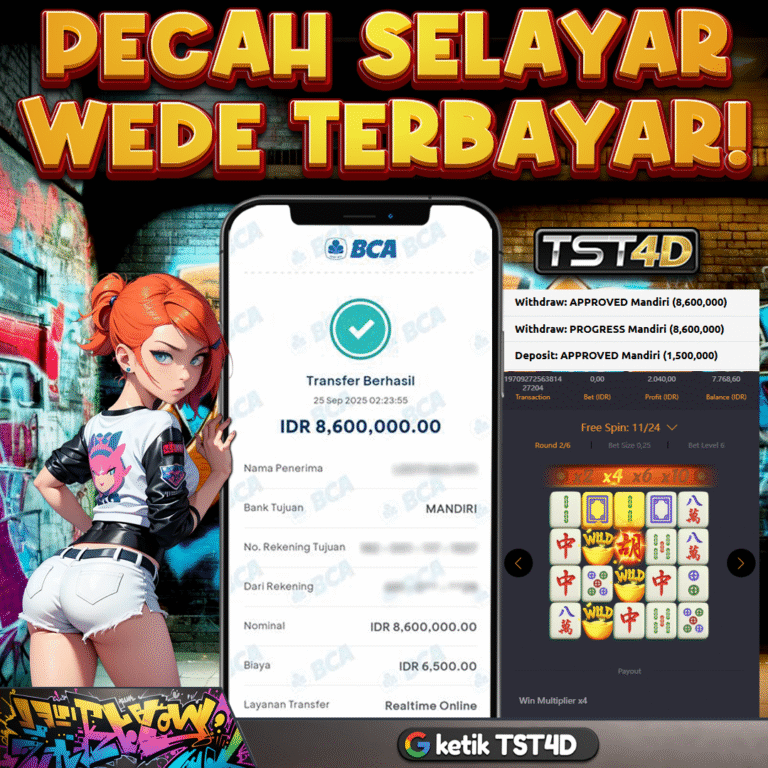 Bukti kemenangan bermain slot terpercaya dengan pembayaran cepat dan aman